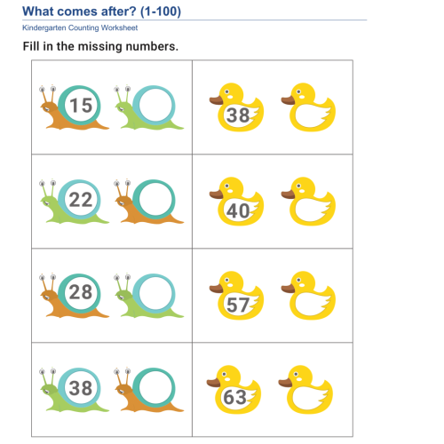 Before and After Numbers Practice Worksheets for Number Sense | Made By ...