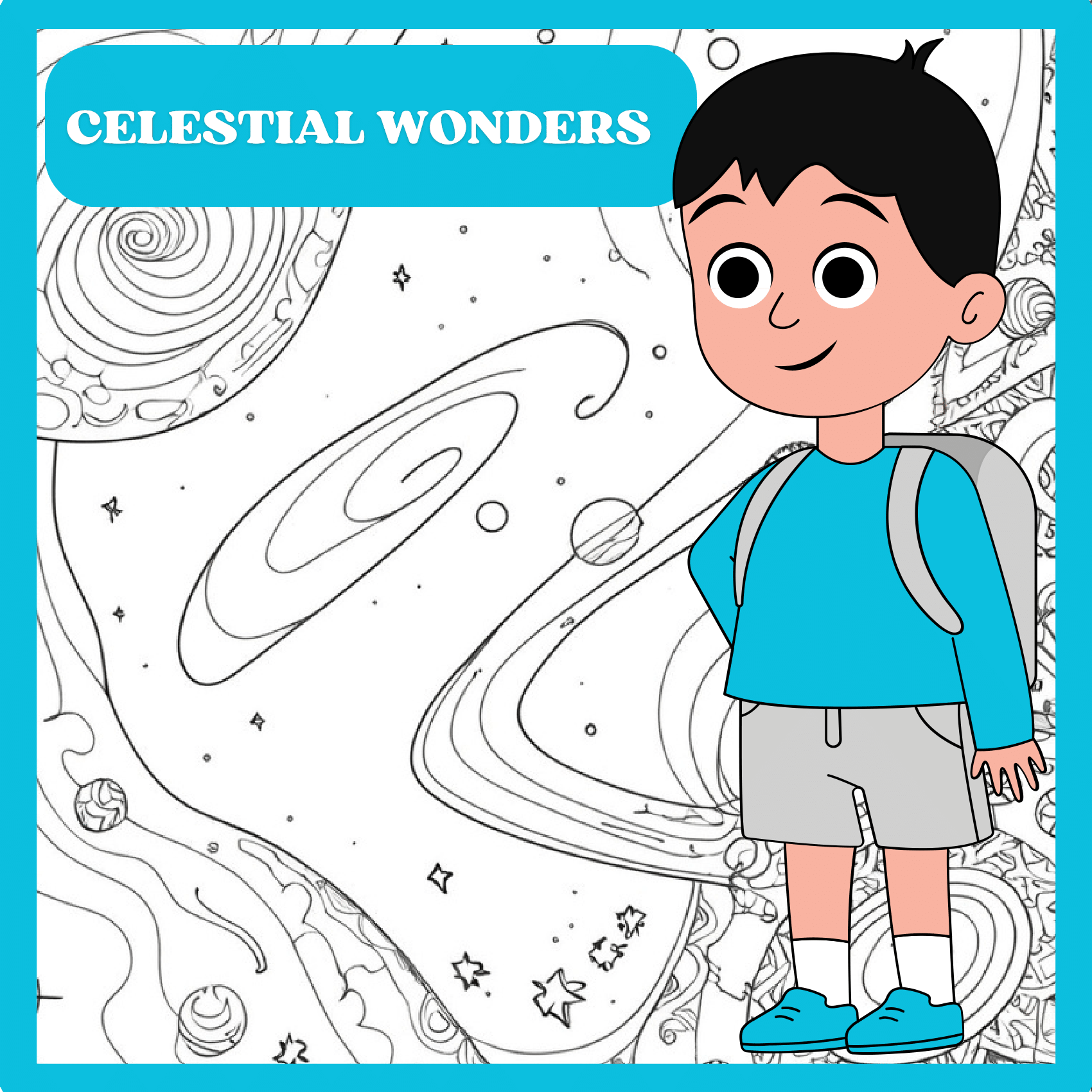 Celestial Wonders: Galaxies Coloring Pages