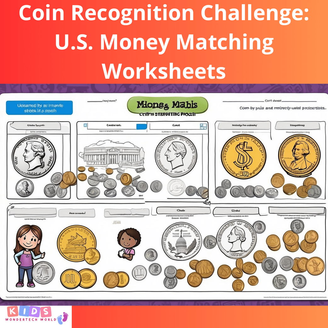 U.S. Coin Matching: Printable Money Worksheets for Students