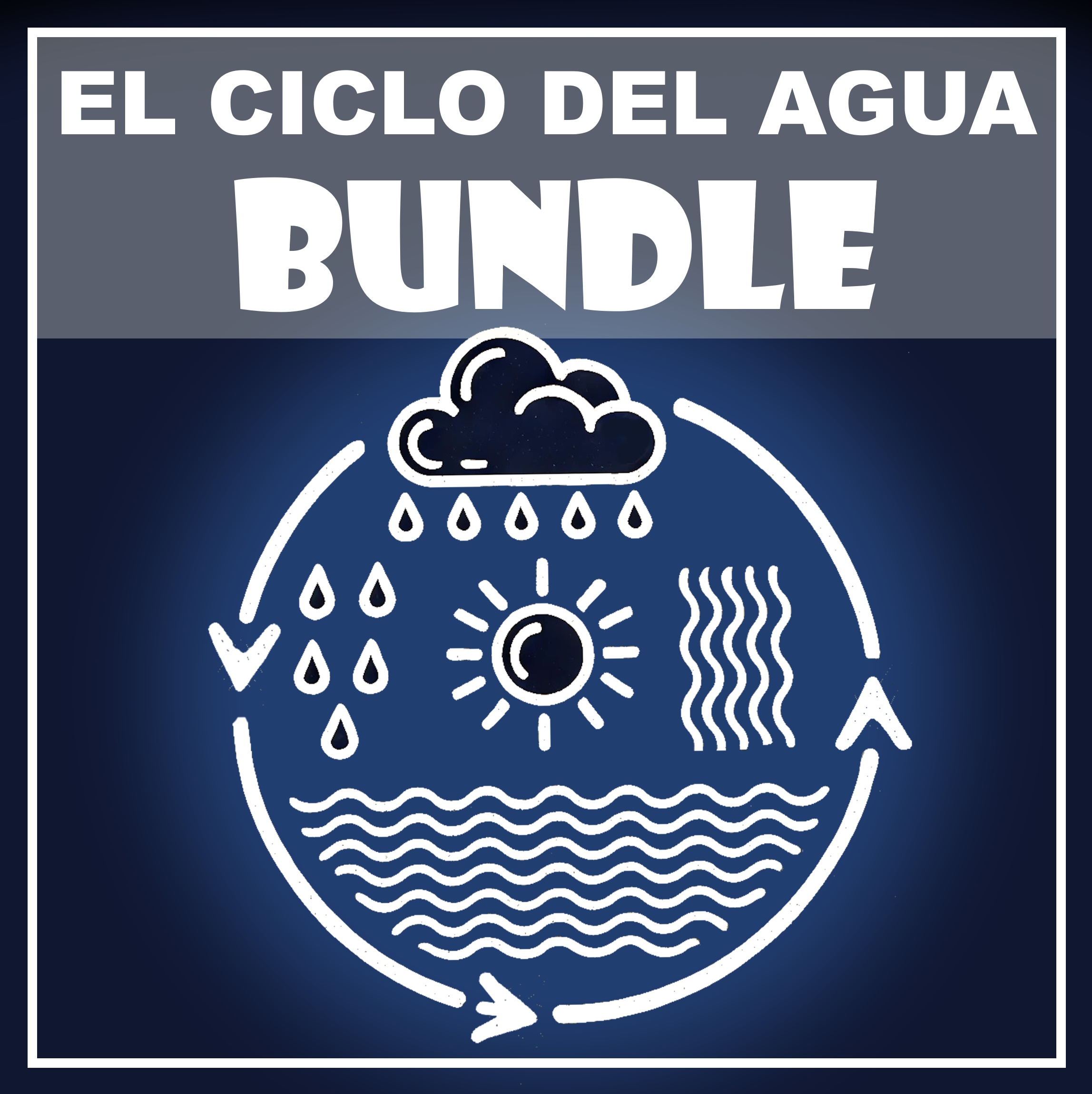 Spanish BUNDLE Water Cycle Unit Lesson STEM Activity Worksheets