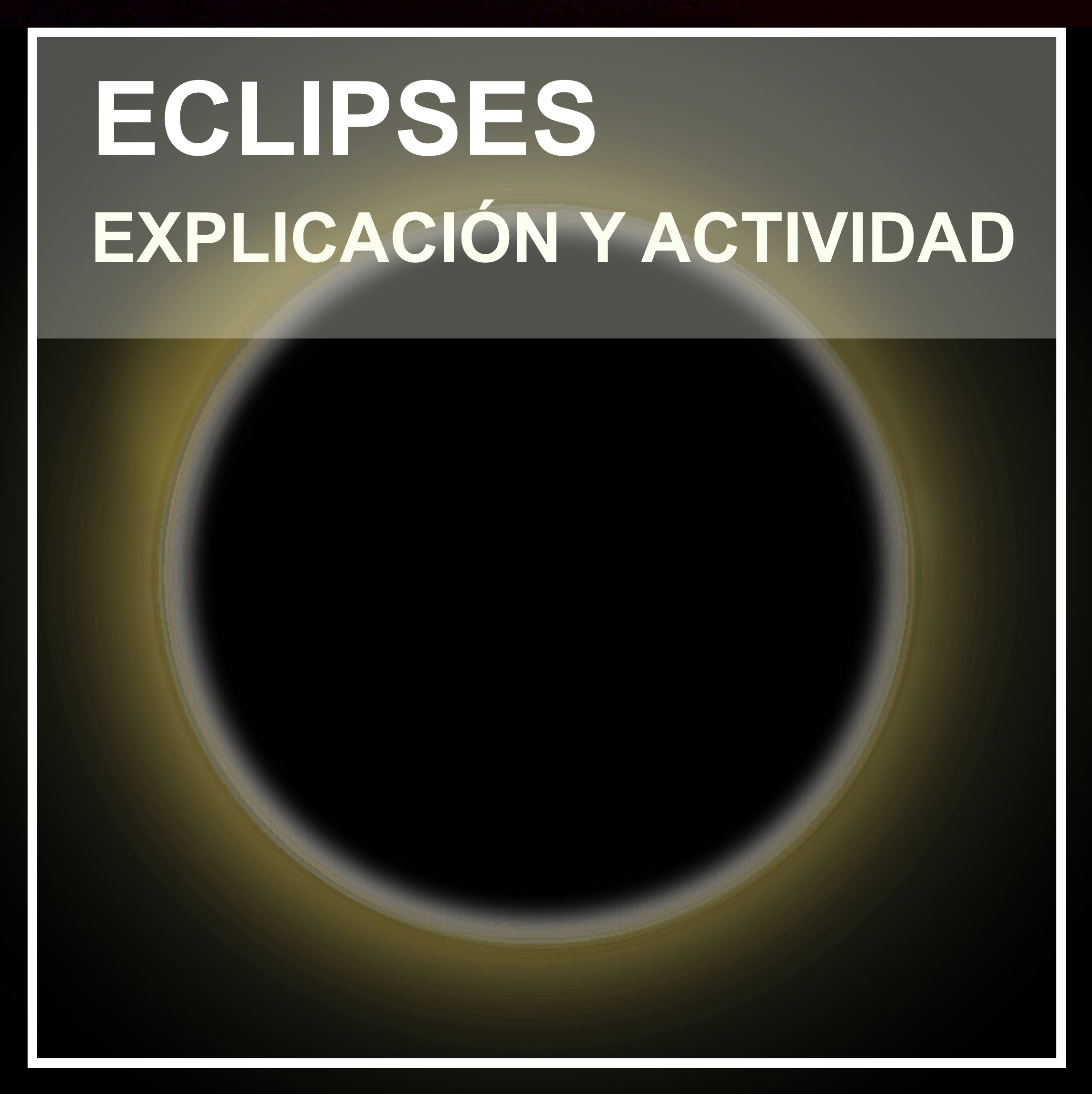 PRESENTACIÓN Los Eclipses Lección y Actividad didáctica STEM SPANISH