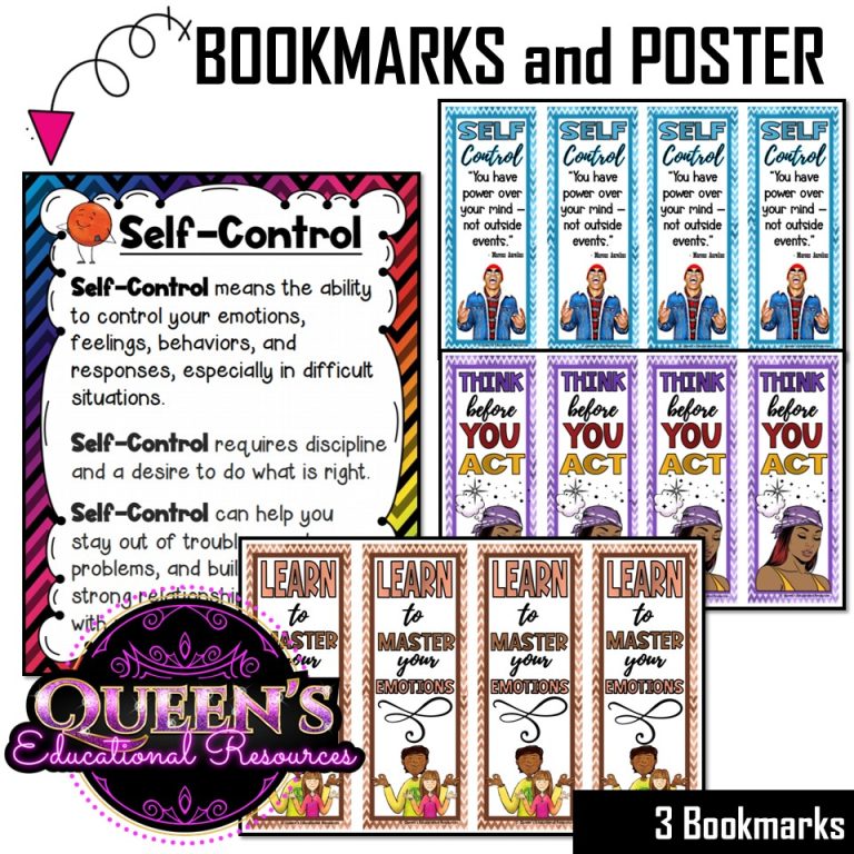 Self-Control Worksheets | Self-Control Activities | Self-Regulation ...