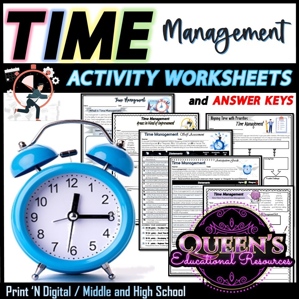 Executive Functioning Time Management and Self-Control Bundle | Made By ...