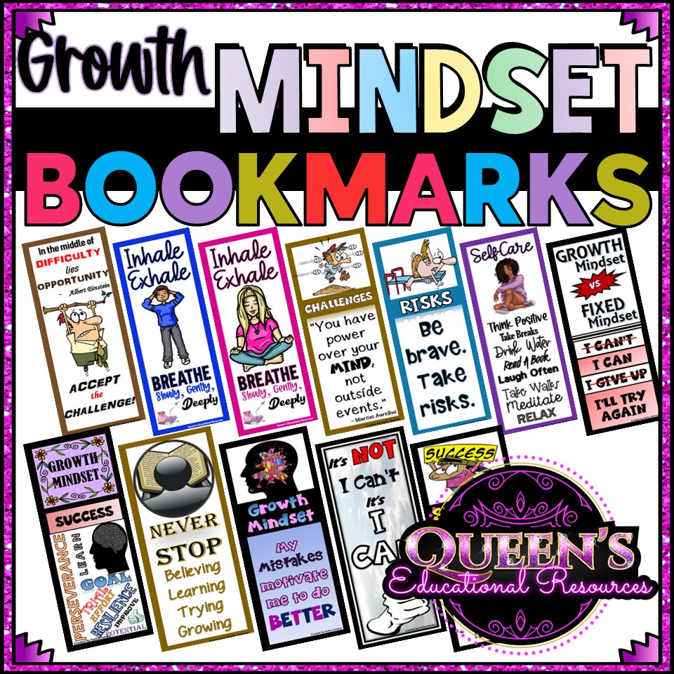 Growth Mindset Bookmarks | Positive Affirmation Bookmarks