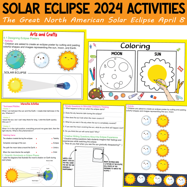 Solar Eclipse 2024 Activities The Great North American Solar Eclipse ...