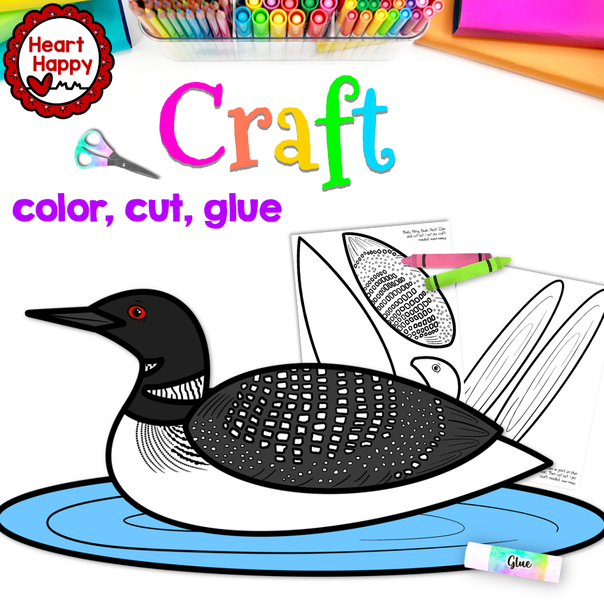 Minnesota State Symbols | Common Loon Bird Craft