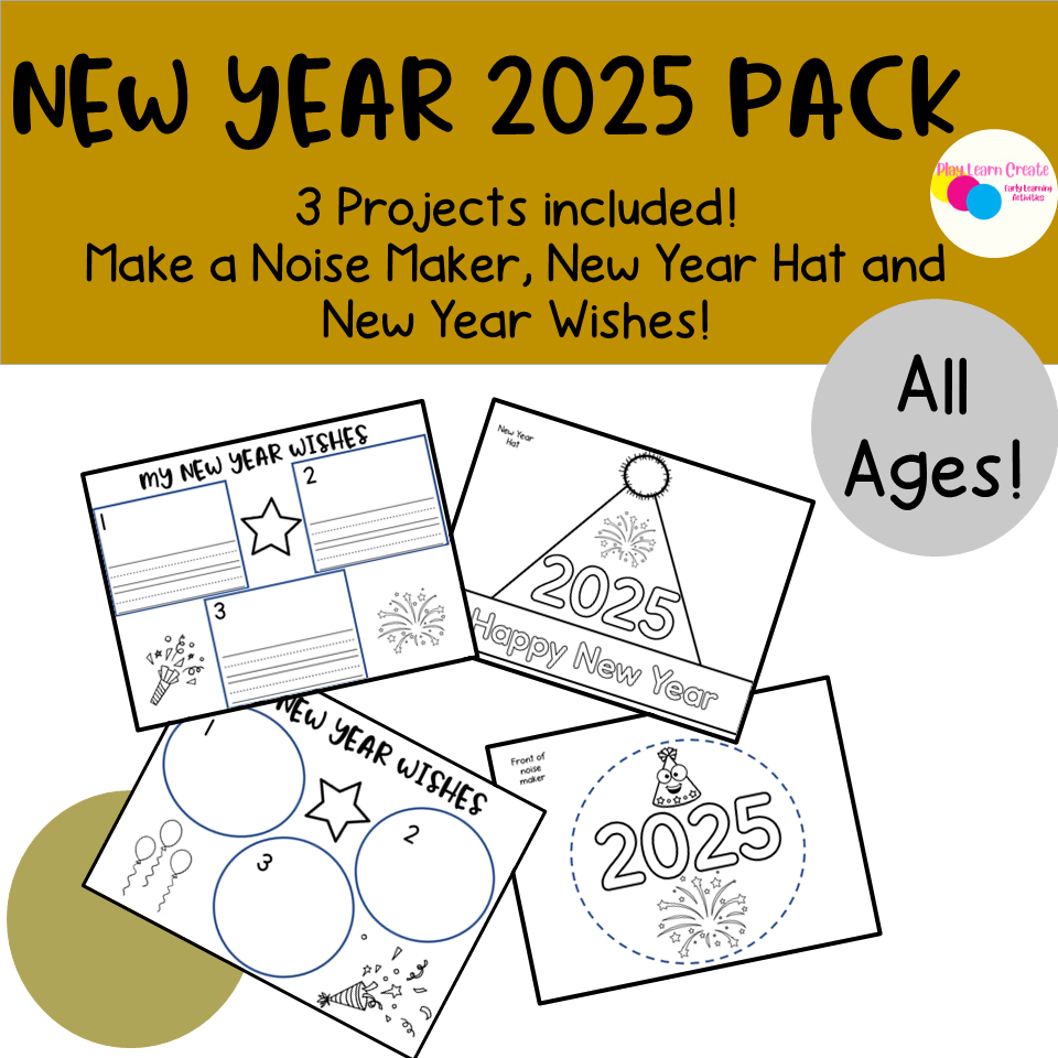 New Year 2025 Craft for Toddler, Preschool, Elementary