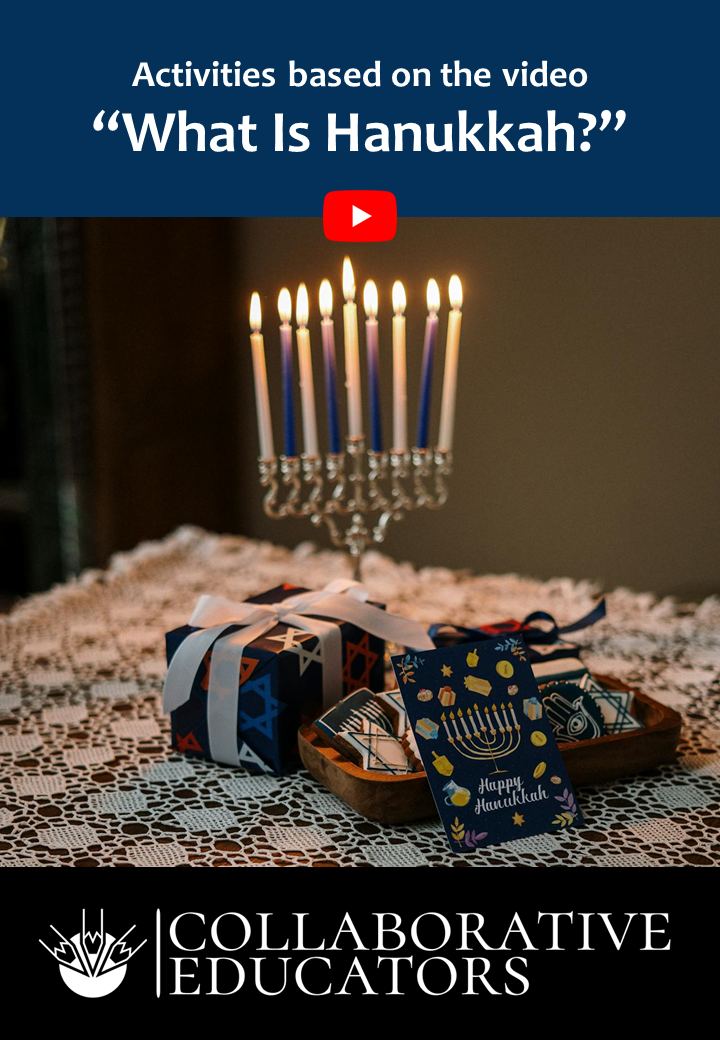Activities based on the video "What is Hanukkah?"