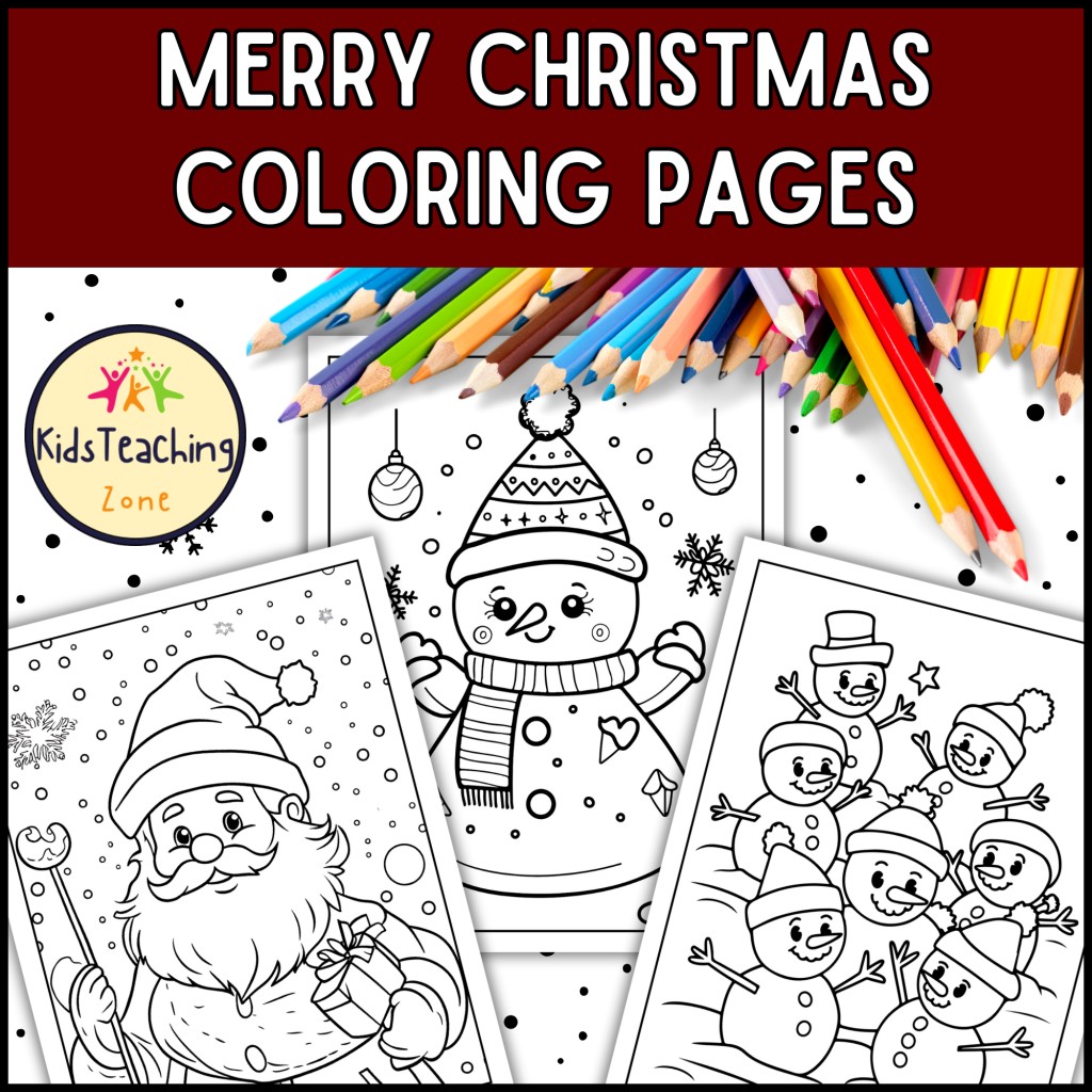 Christmas Coloring Pages: 30 Christmas Themed Coloring Sheets | Made By ...