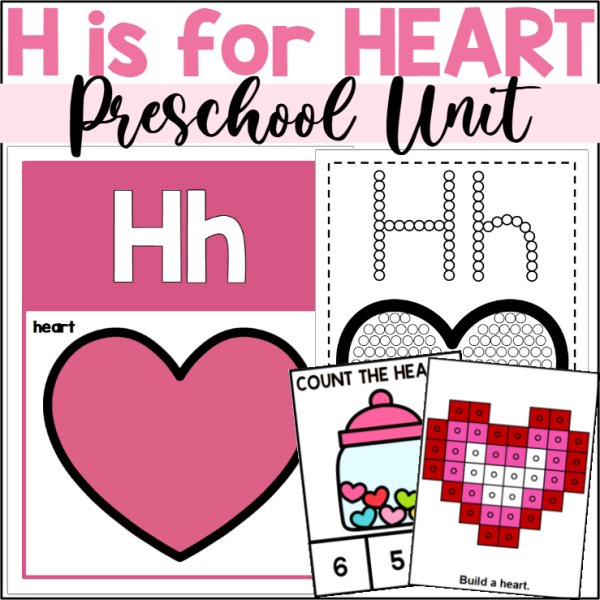 H is for Heart Preschool Unit | Made By Teachers