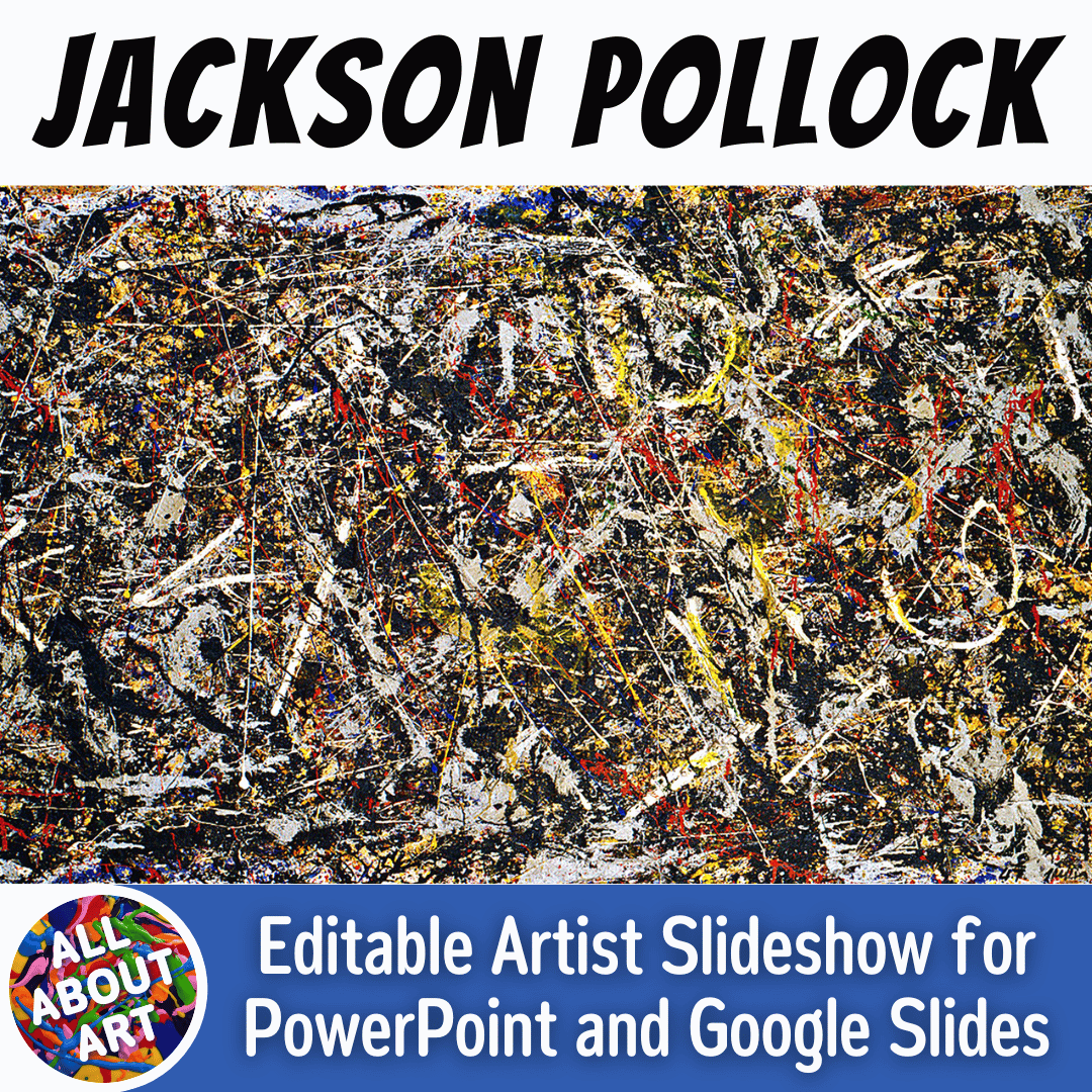 Jackson Pollock PowerPoint and Google Slides - Abstract