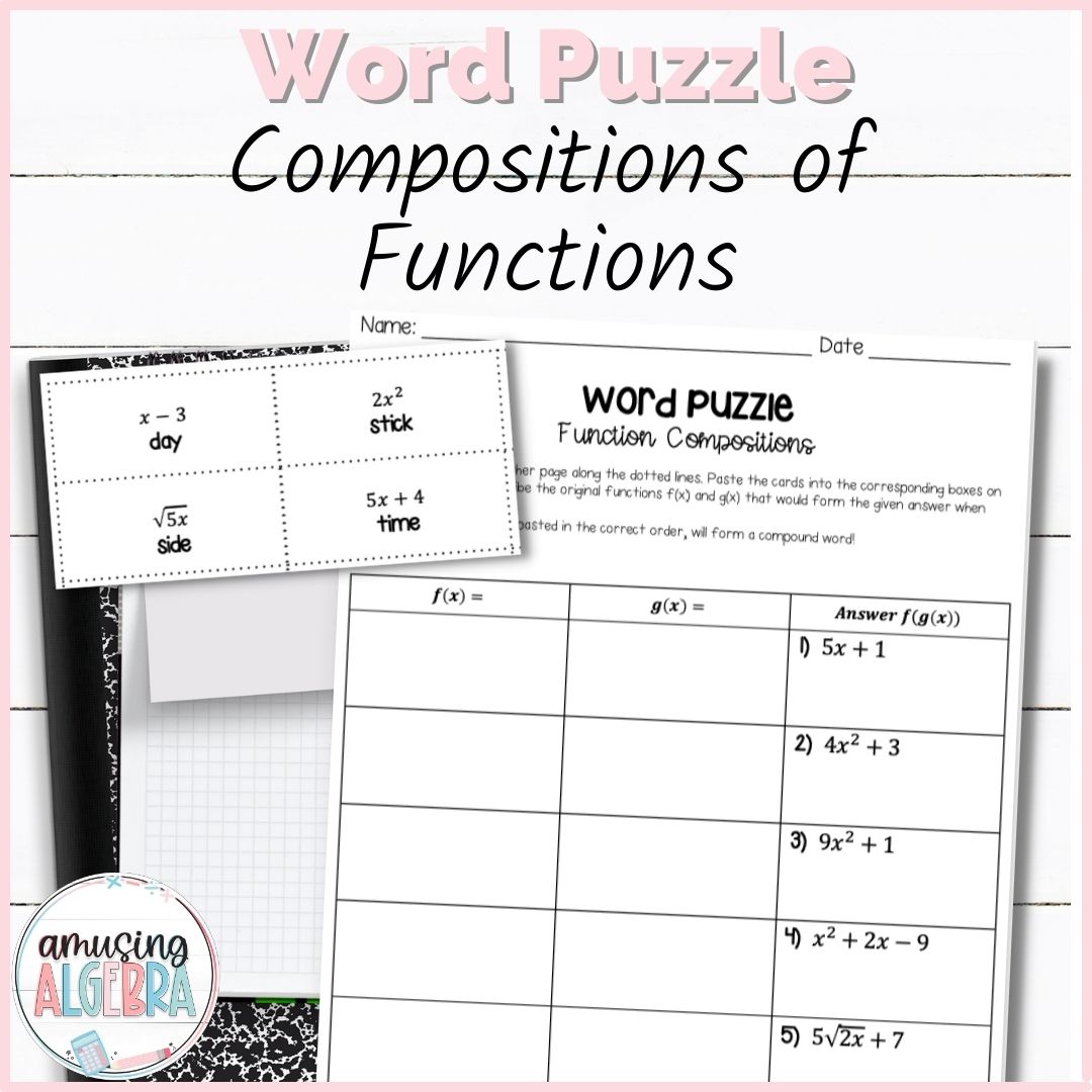 Function Compositions Mystery Word Puzzle