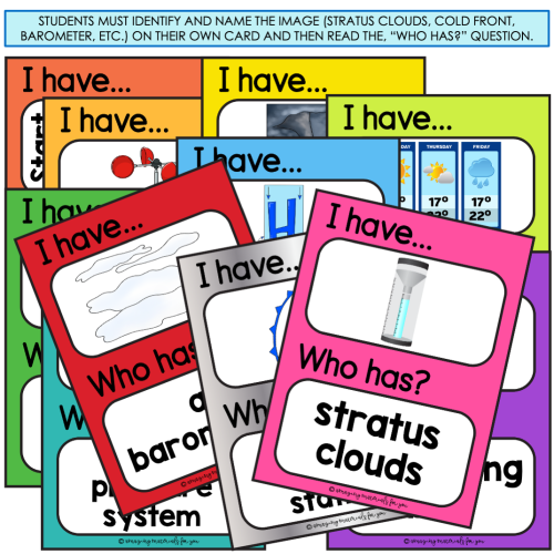 Weather Climate Clouds Atmosphere Tools and Terms Activities BUNDLE ...