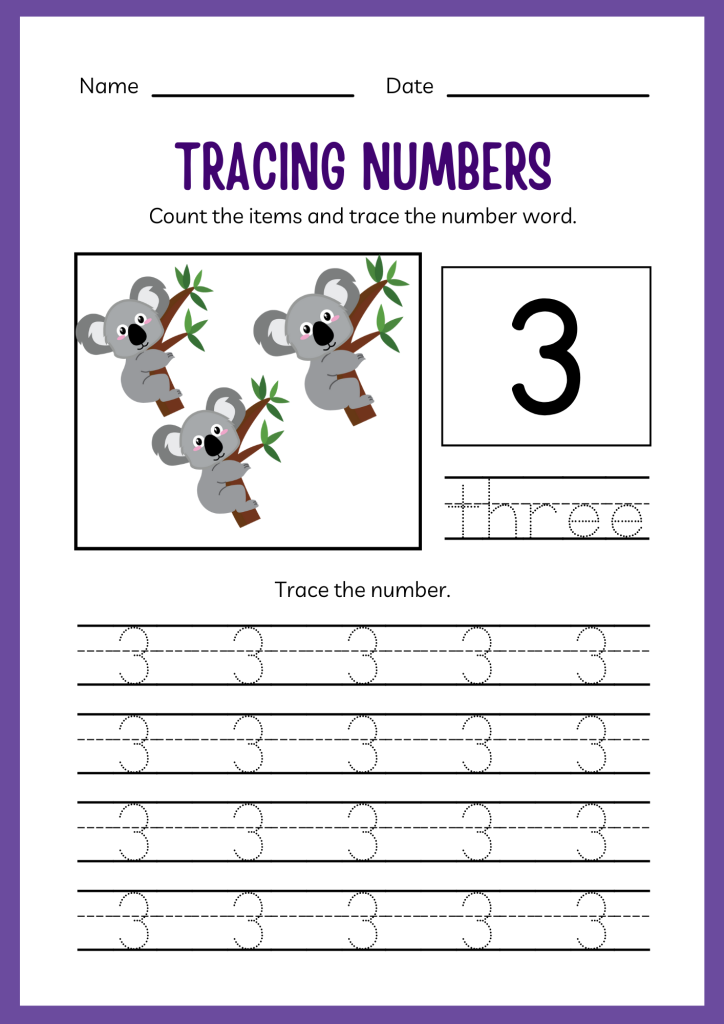 Printable Fun and Colorful Kindergarten Math Numbers Workbook - Made By ...