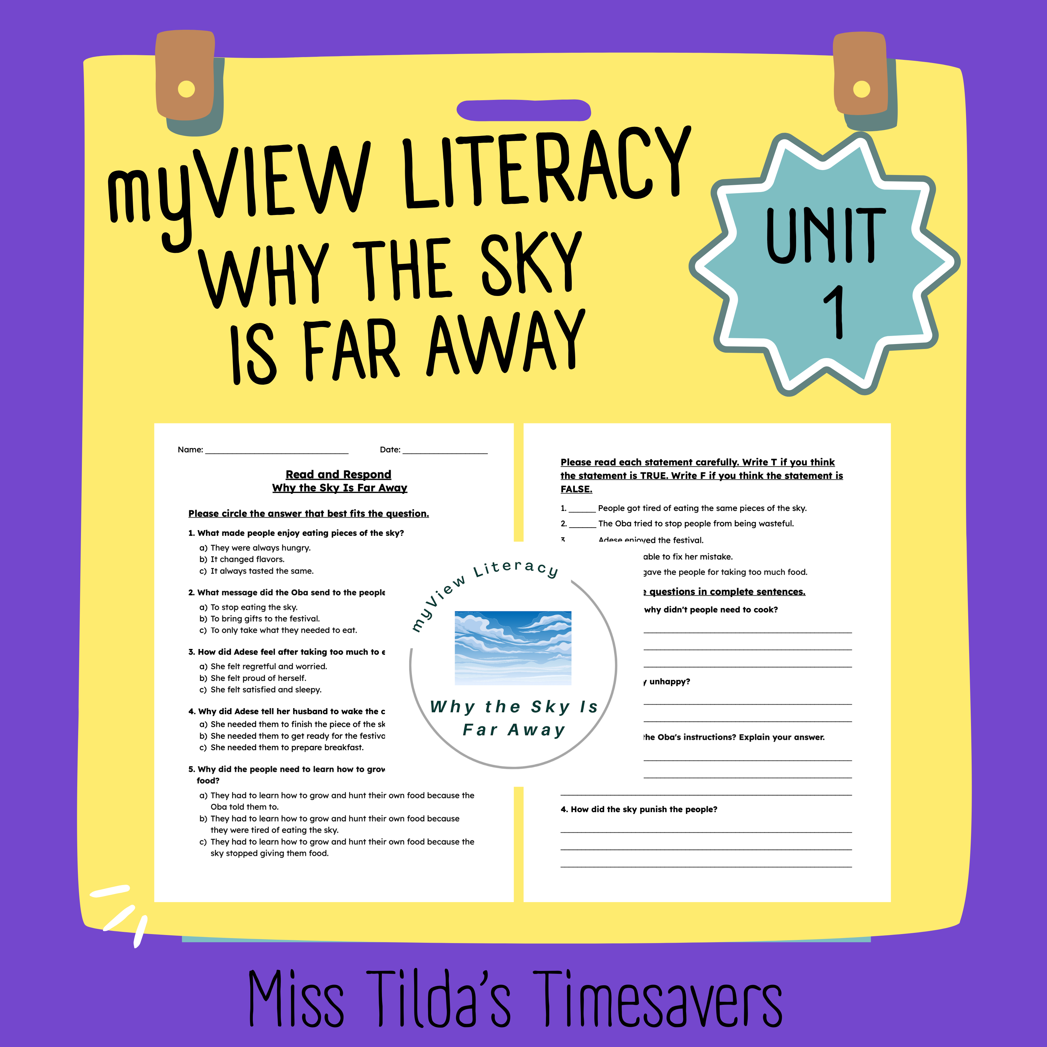 Why the Sky Is Far Away - Grade 3 myView Literacy