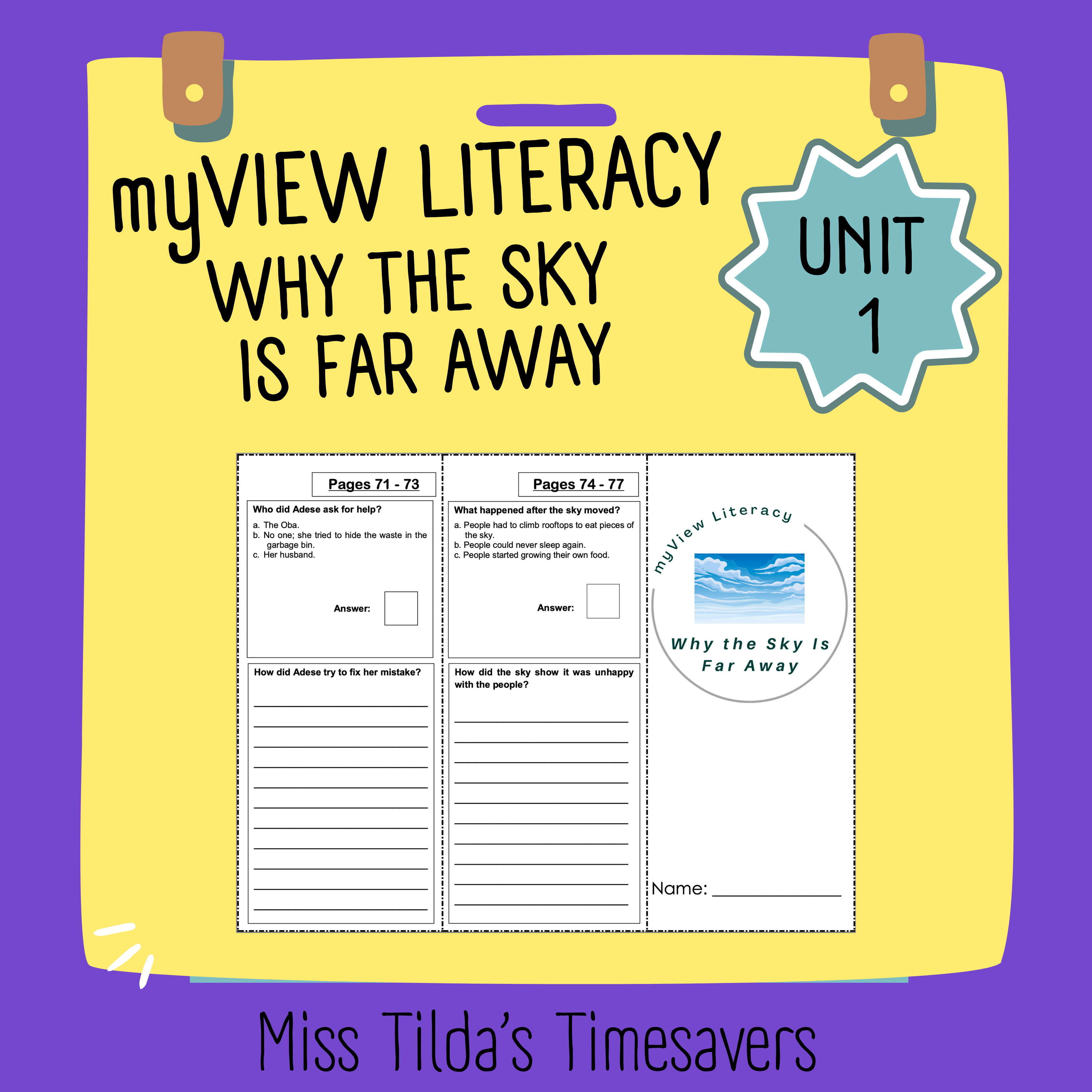 Why the Sky Is Far Away - Grade 3 myView Literacy