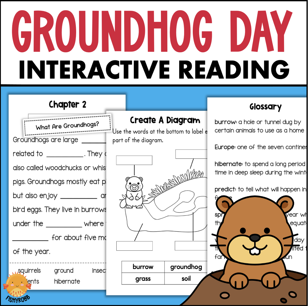 Groundhog Day Informational Text Booklet Groundhog Facts Reading 2nd 3rd Grade