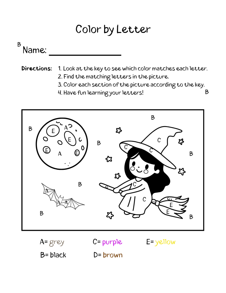 Color By Letter Set | Made By Teachers
