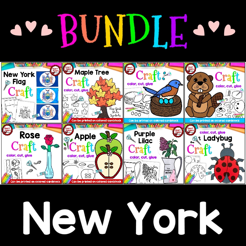 New York State Symbols Craft BUNDLE