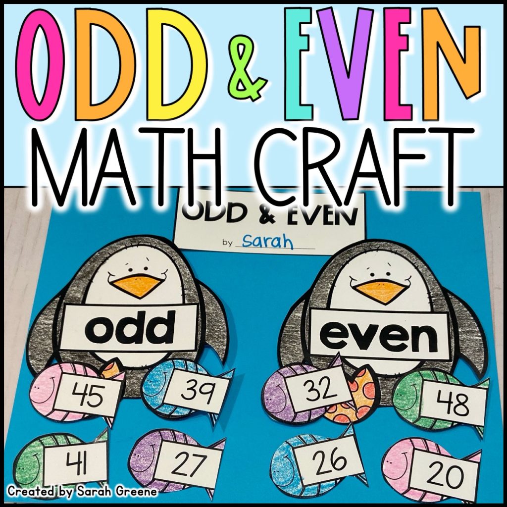 Odd and Even Penguin Math Craft | Made By Teachers