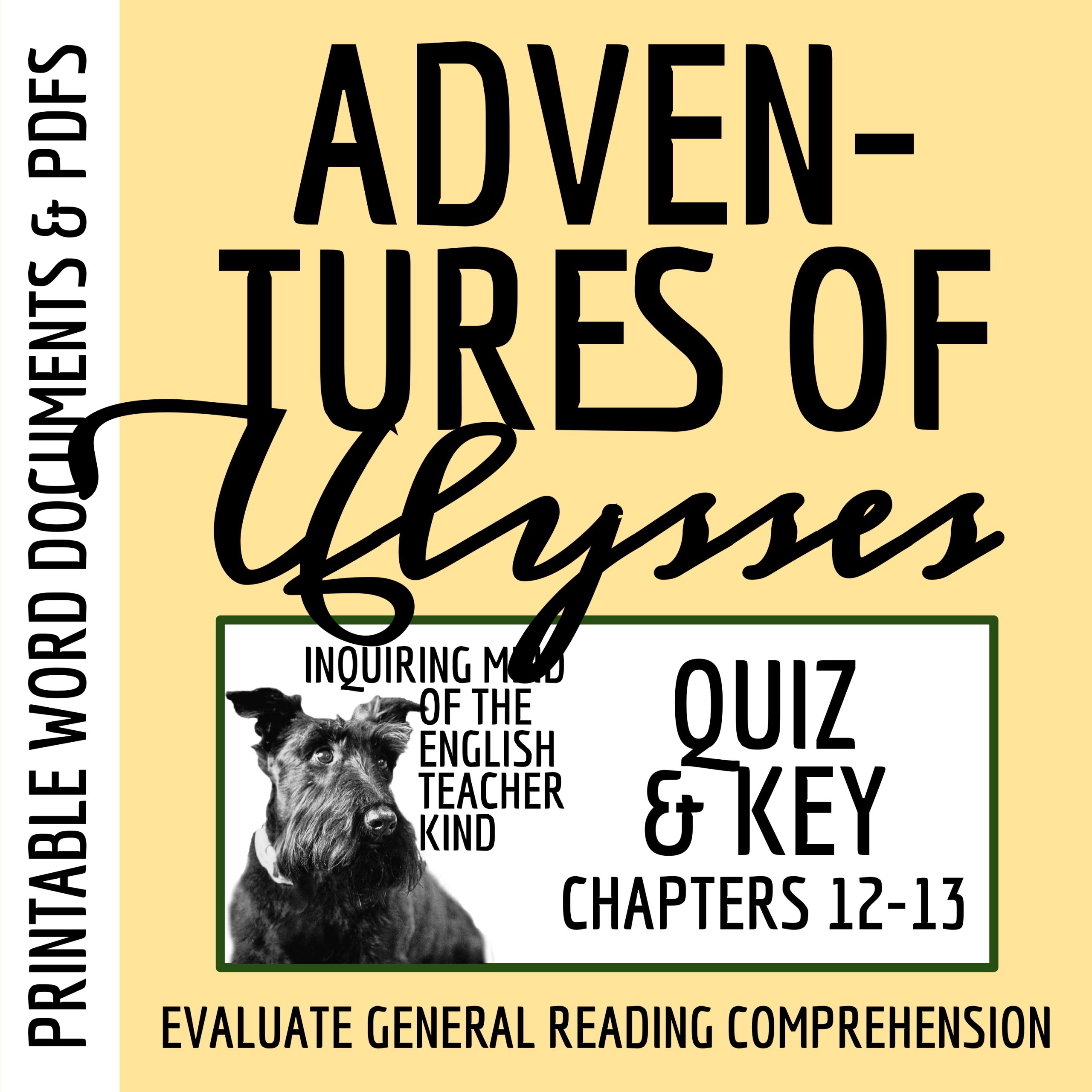 Adventures of Ulysses Chapters 12 and 13 Quiz and Answer Key