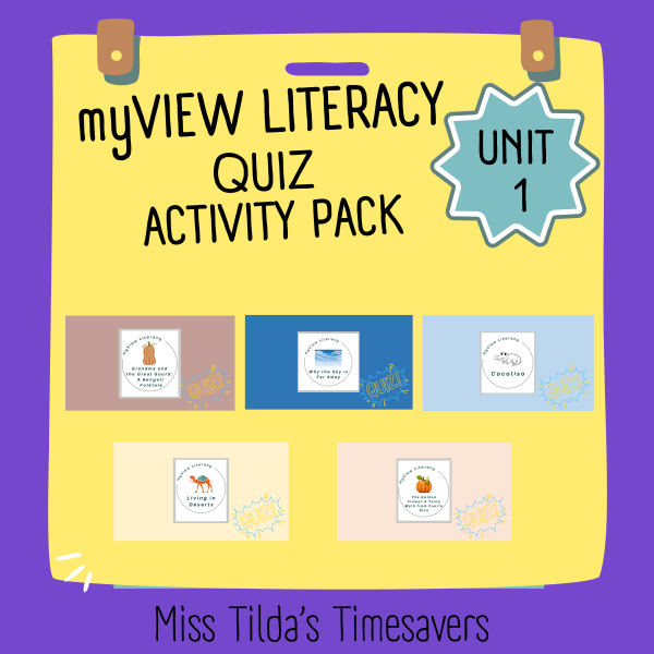 Grade 3 myView Literacy Unit 1 PowerPoint Assessment Pack - Made By ...