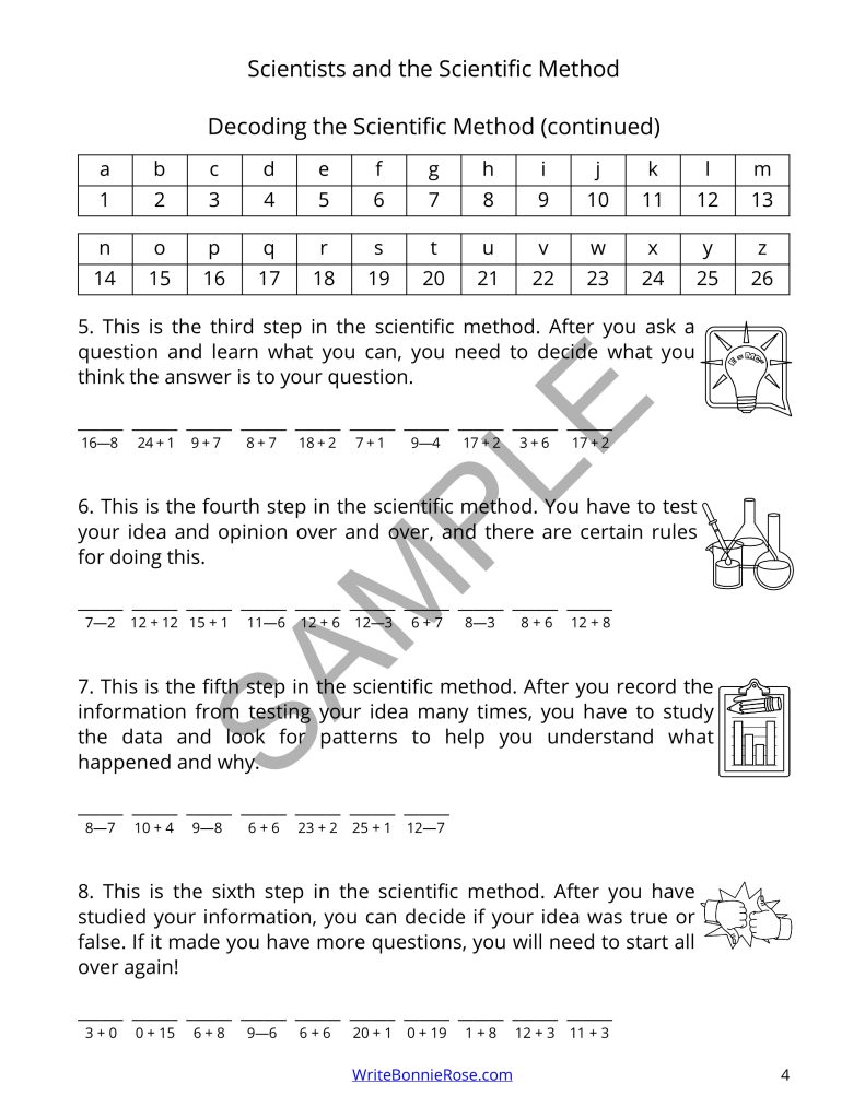 Scientists & the Scientific Method Activity Book-Learning About Science ...