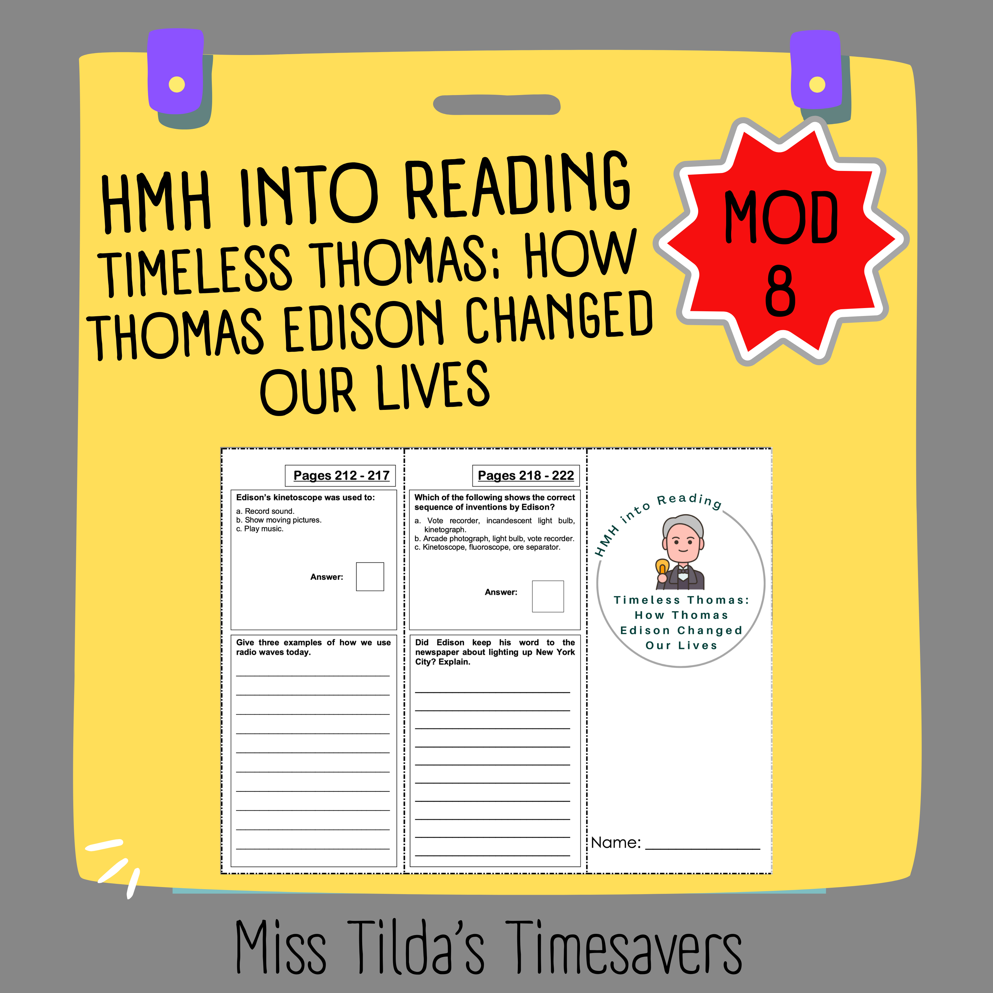 Timeless Thomas - Grade 3 HMH into Reading