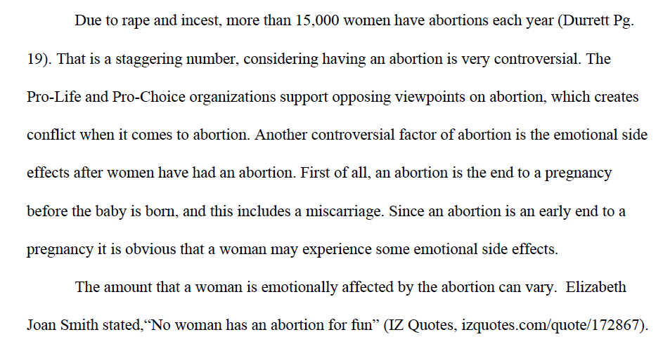 Abortion Paper