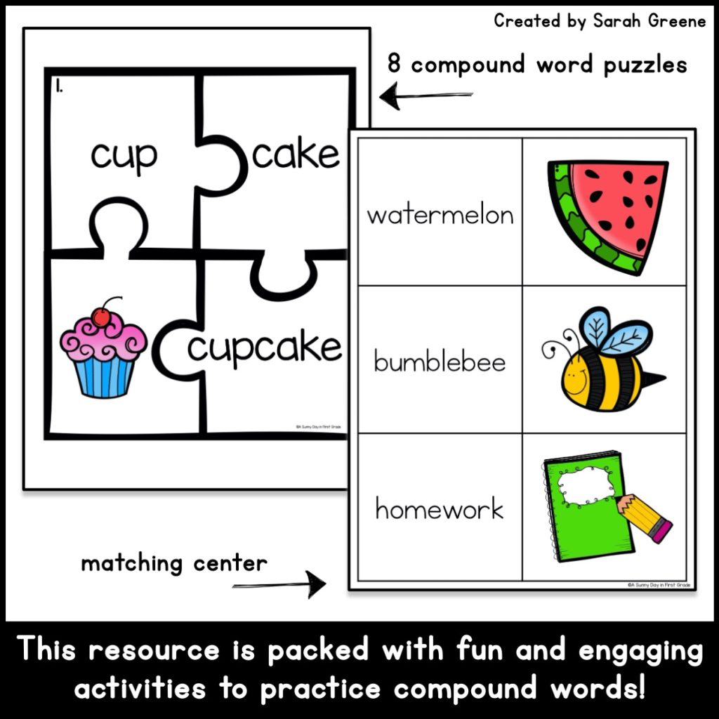 Compound Words Centers, Worksheets, and Craft | Made By Teachers