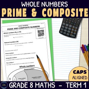 Prime and Composite Numbers - Grade 8 Maths Term 1 Lesson 2 CAPS