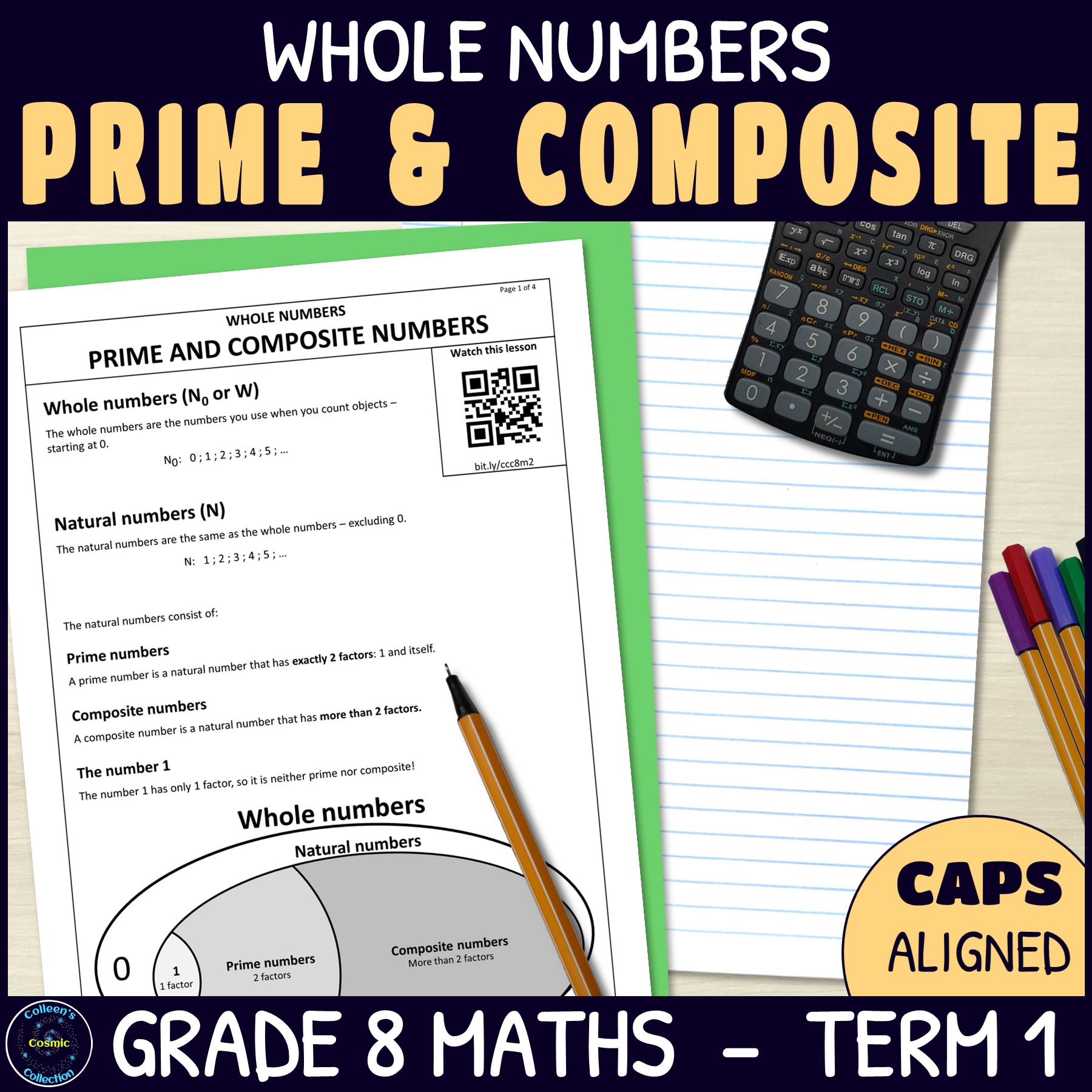 Prime and Composite Numbers - Grade 8 Maths Term 1 Lesson 2 CAPS