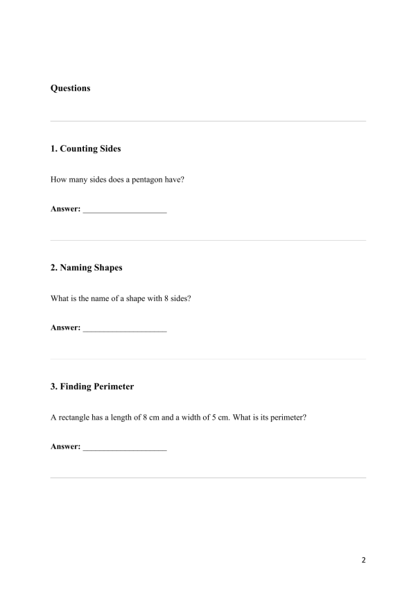 Math Practice Worksheet Bundle: Book 4 - Geometry Basics | Made By Teachers
