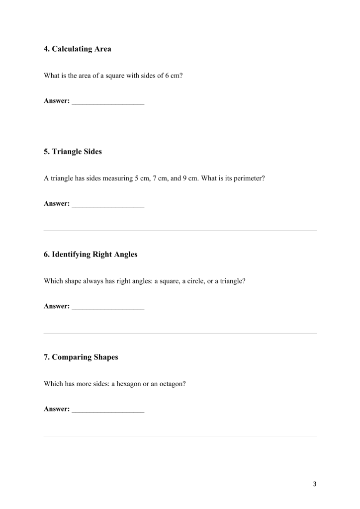 Math Practice Worksheet Bundle: Book 4 - Geometry Basics | Made By Teachers