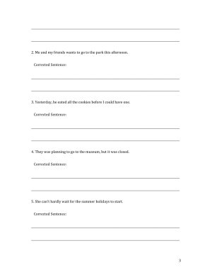 Editing and Proofreading Practice: Worksheet 5