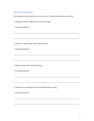 Editing and Proofreading Practice: Worksheet 6
