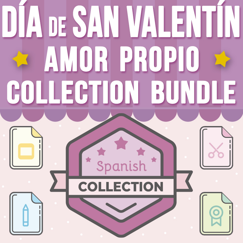 Día de San Valentín, Amor Propio Collection BUNDLE: PPT, Craft and MiniBook