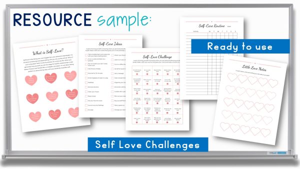 Self Love Valentines Day Journal Self Esteem Activities Confidence ...