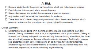 At Risk Notes