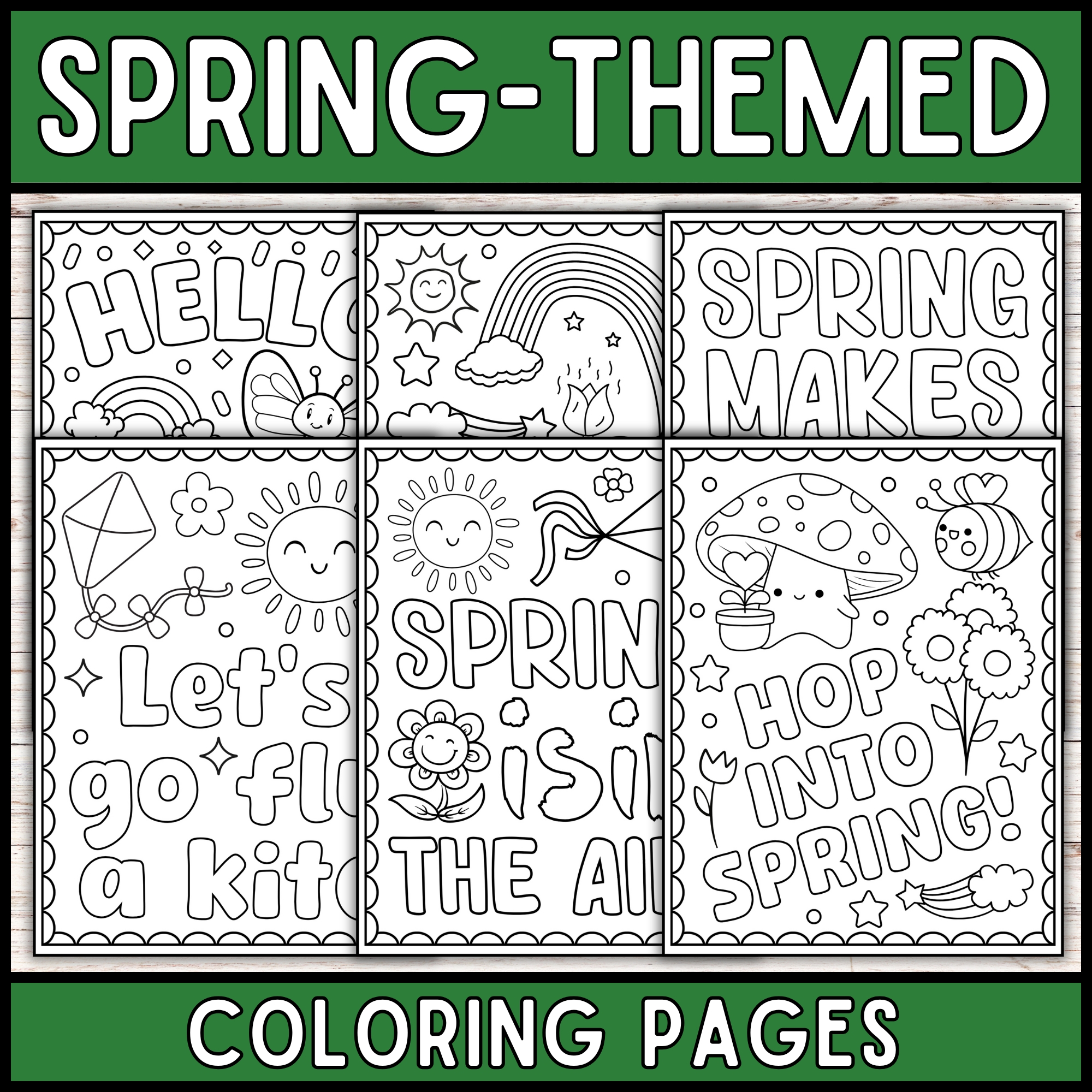 Spring Coloring Pages - Spring Flower Coloring Sheets