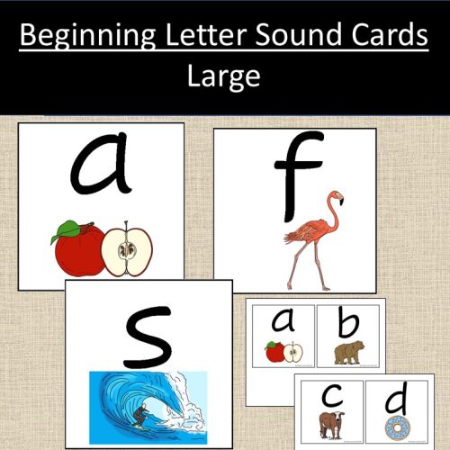 Large Letter Cards Beginning Sounds Language Reading | Made By Teachers