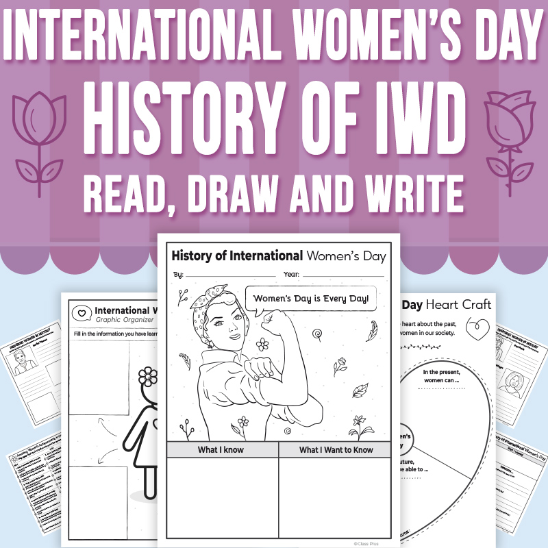 International Women’s Day, History of Women’s Day Read, Draw and Write