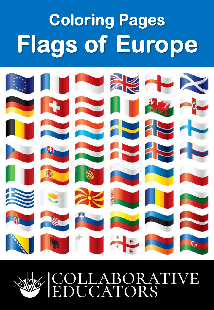 Coloring Pages - Flags of Europe