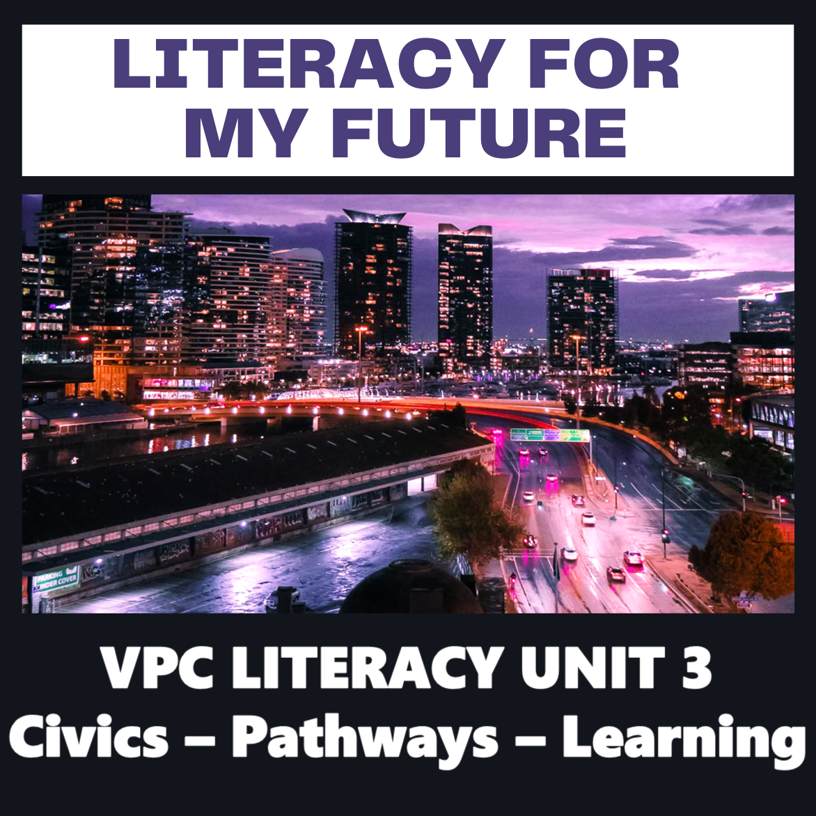 Literacy for my Future workbook for high school literacy