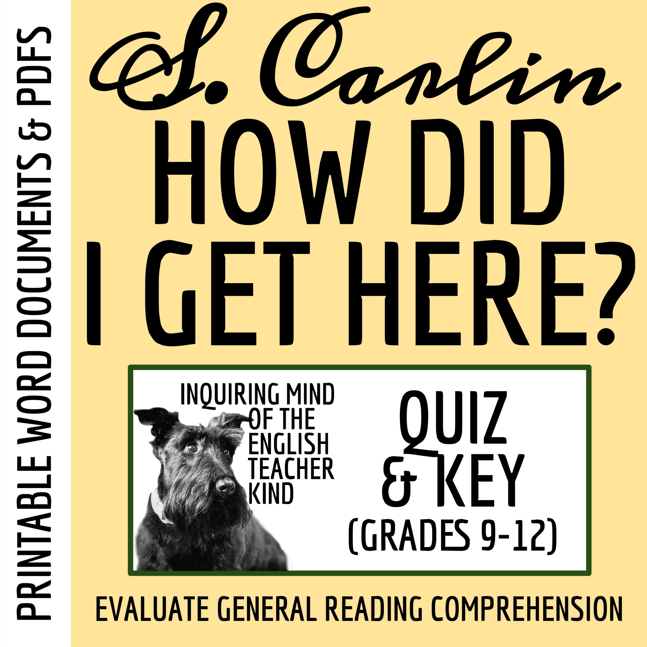"How Did I Get Here?" by Sybil Carlin Quiz and Answer Key (High School Short Story)