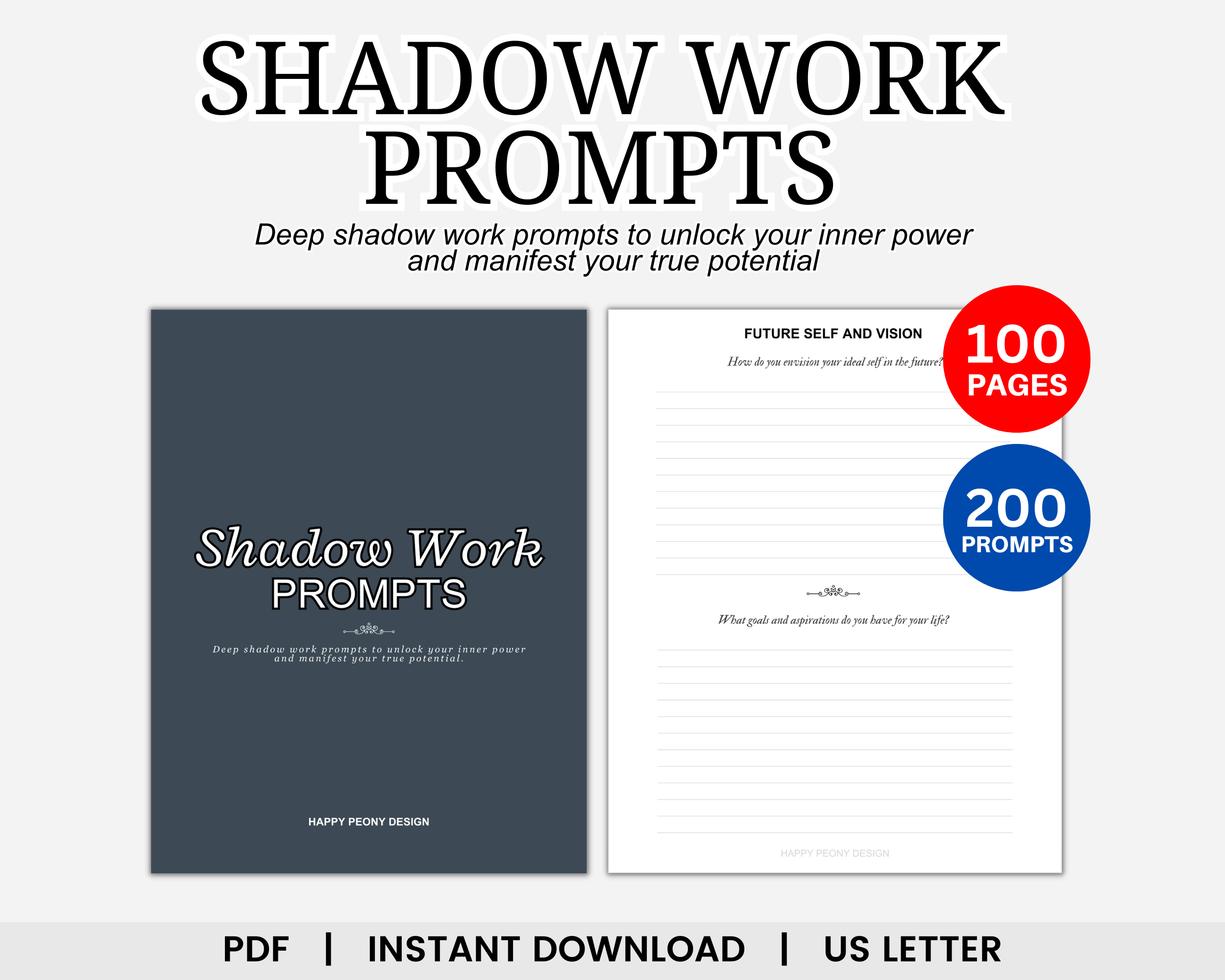 Shadow Work Prompts, Shadow Work Journal, Healing Journal, Inner Child, Trauma Recovery