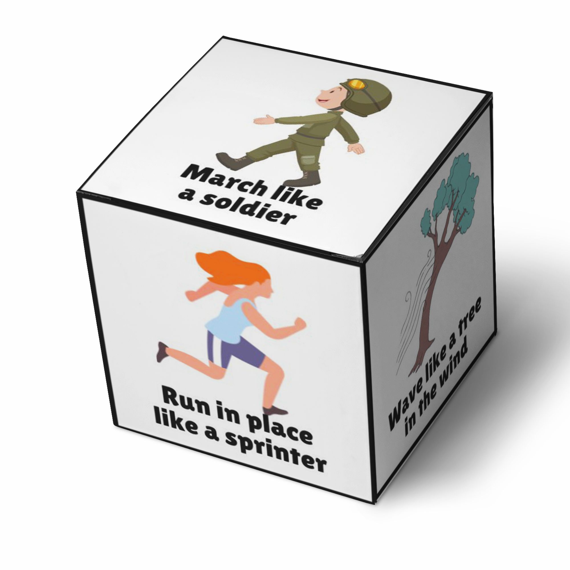 Printable Imaginative Actions Dice for Kids