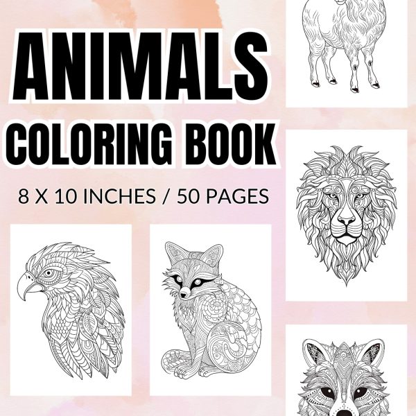 Animals Coloring Pages Vol.7 / Sheets of Animals Clipart {Coloring Book ...