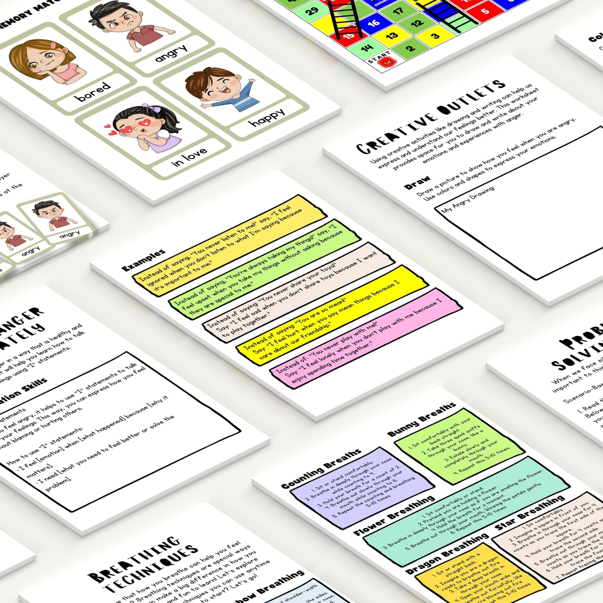 Anger Management Workbook & Games for Kids - Made By Teachers