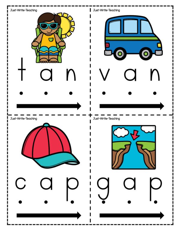 Phonics Word Cards - CVC Short A | Made By Teachers